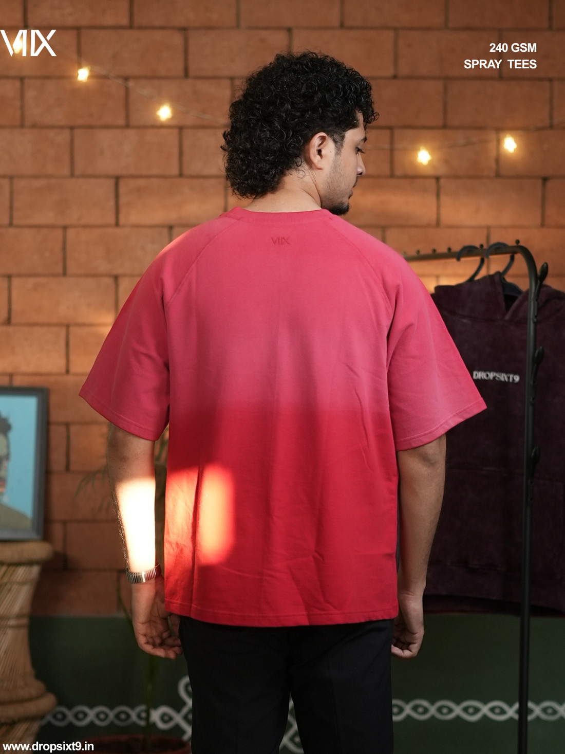 The Raising White on a Red - Unisex Oversized T-shirt