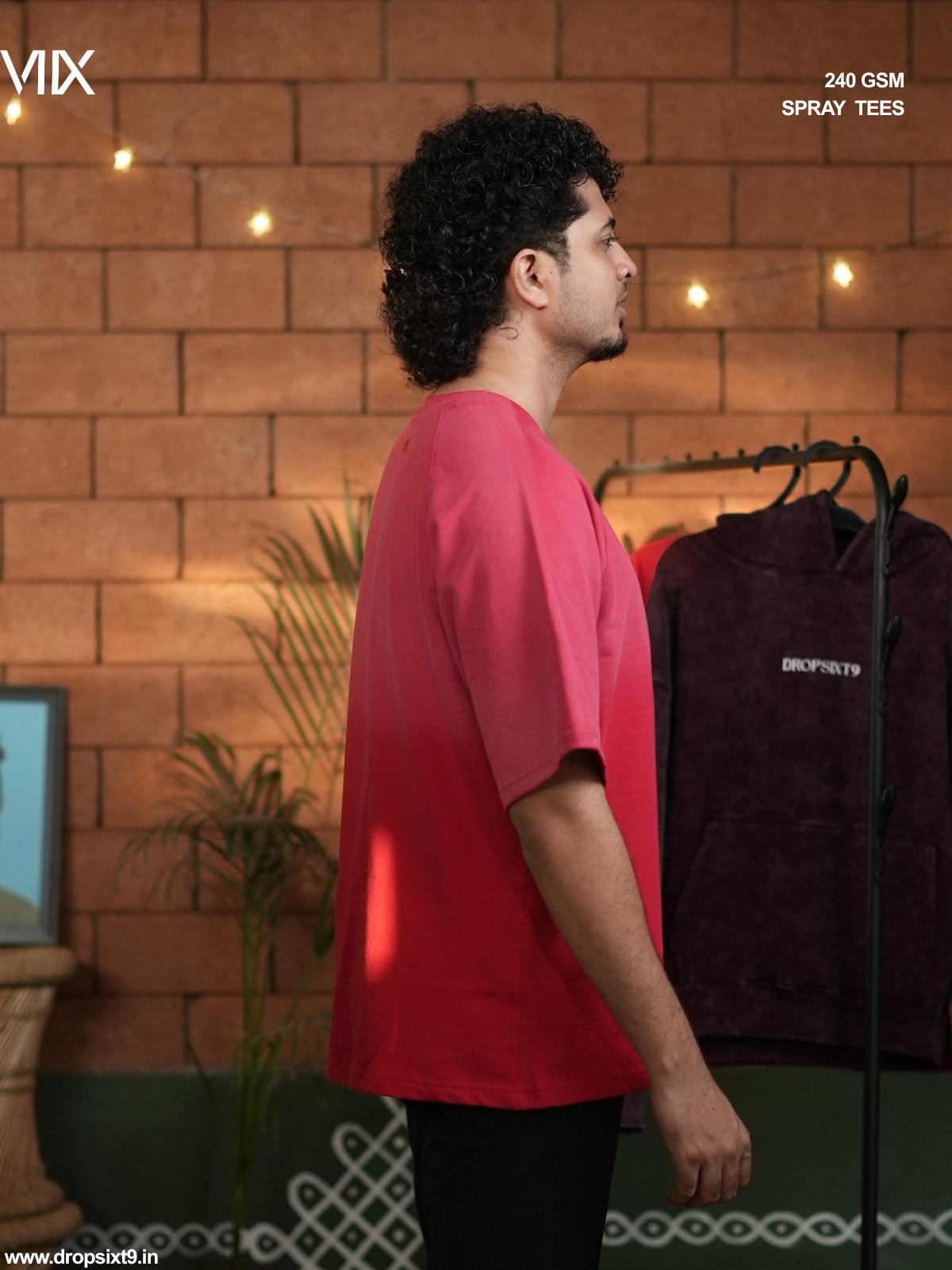 The Raising White on a Red - Unisex Oversized T-shirt