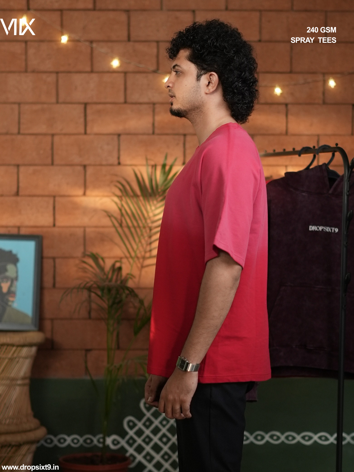 The Raising White on a Red - Unisex Oversized T-shirt